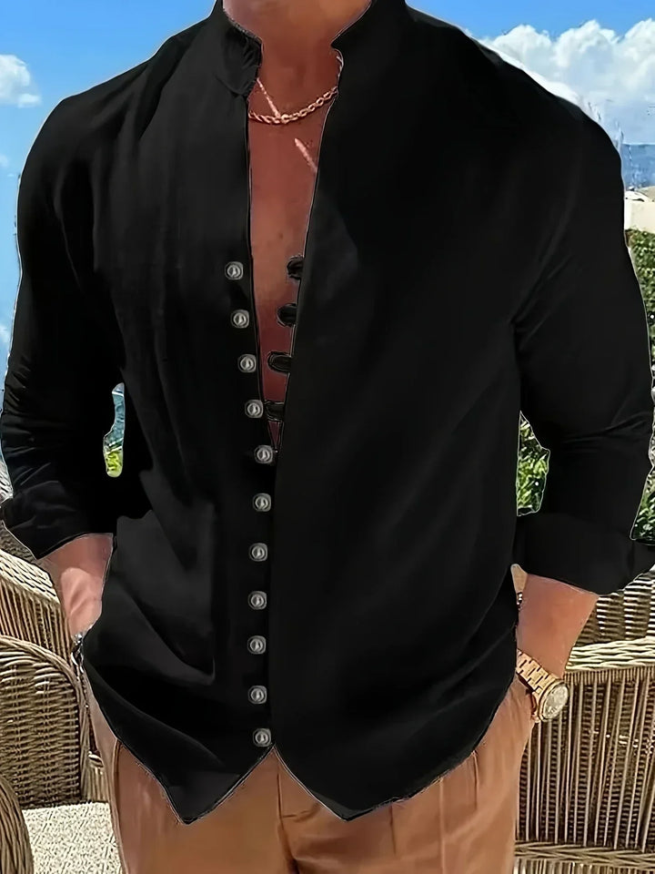 Hugo | Camisa ligera de algodón de manga larga