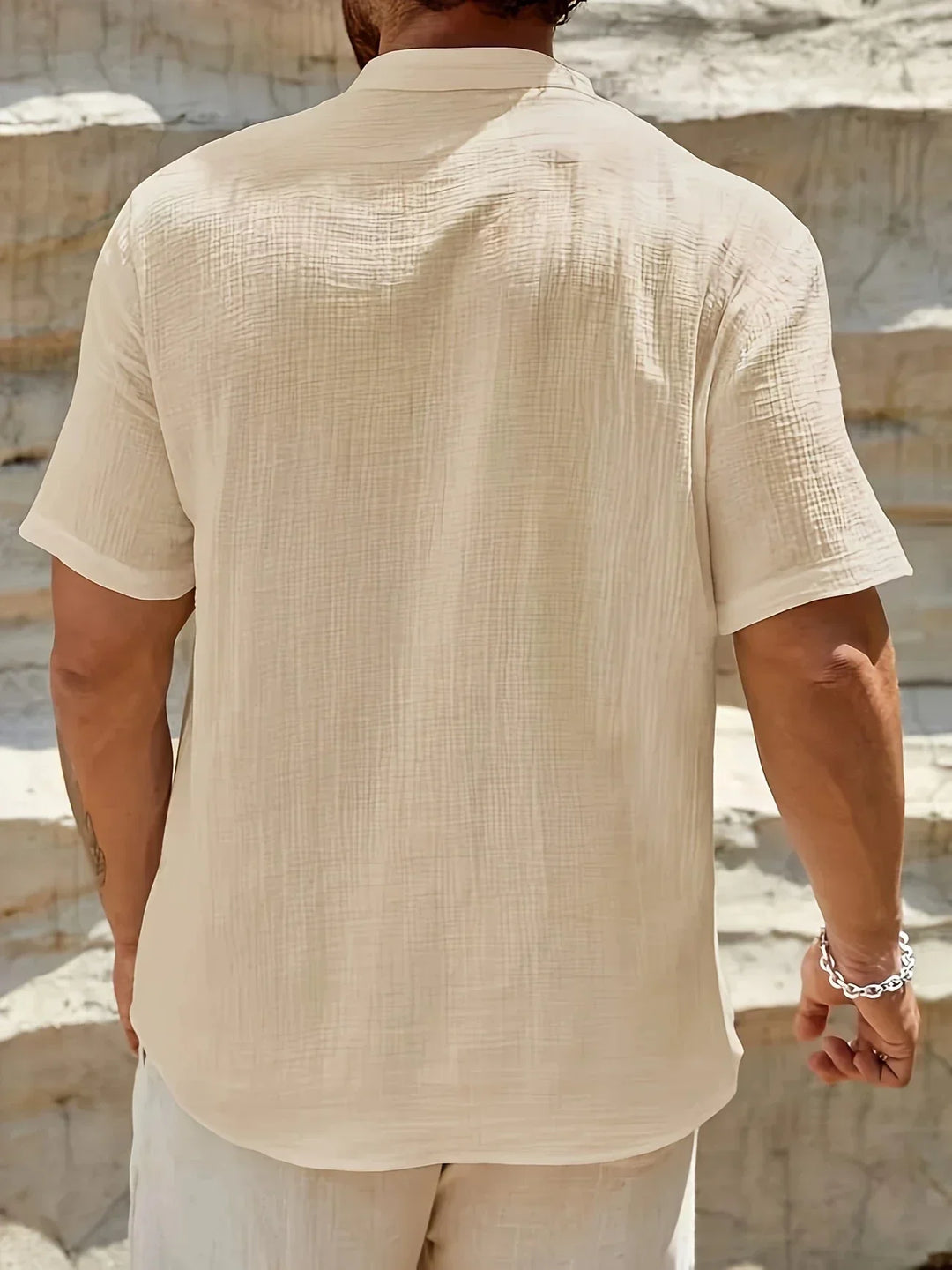 Emilio | Camisa de verano elegante con cuello alto