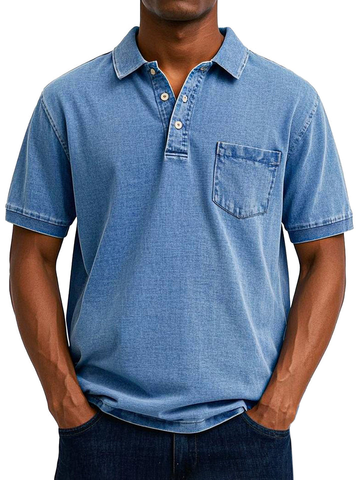 Azel | Camisa Polo Vintage Casual para Hombre