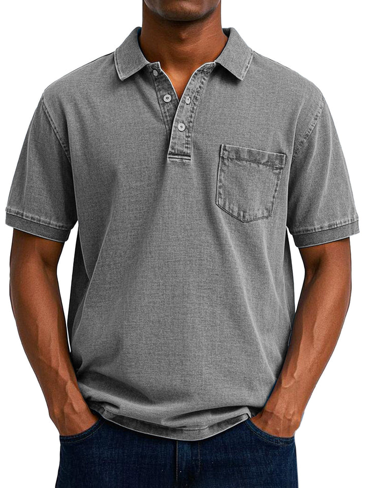 Azel | Camisa Polo Vintage Casual para Hombre
