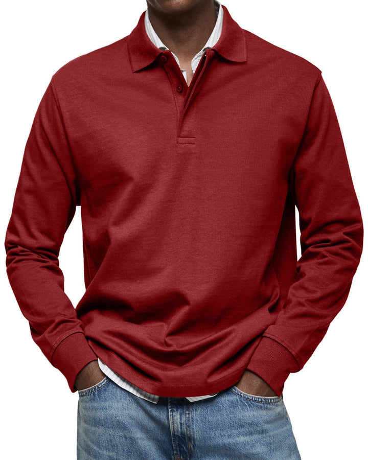Joaquín | Camisa Poloshirt Casual de Manga Larga