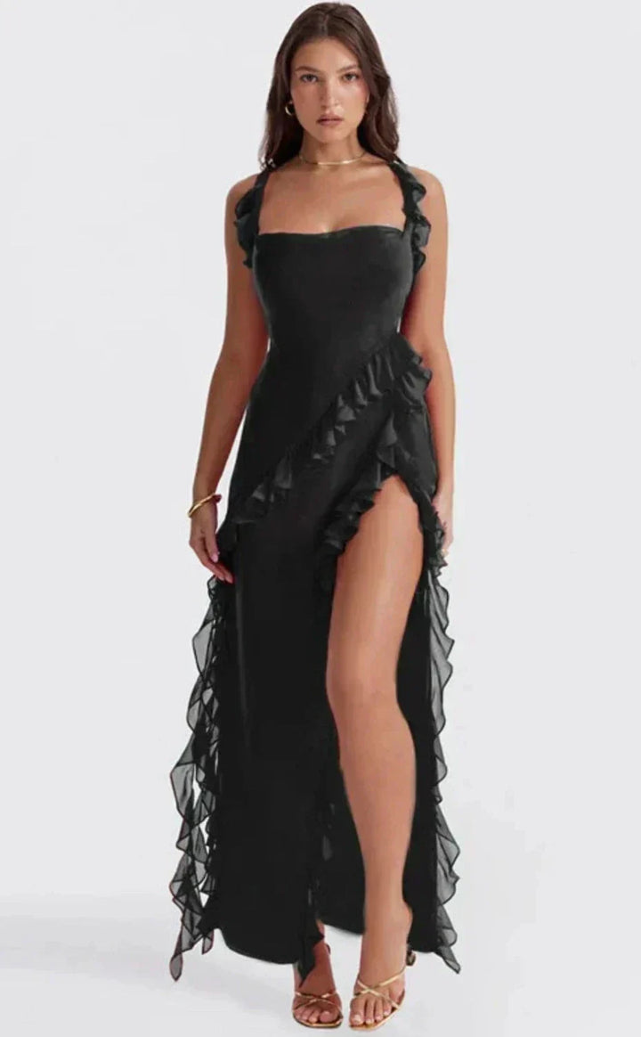 Gabriela | Vestido elegante con piernas abiertas