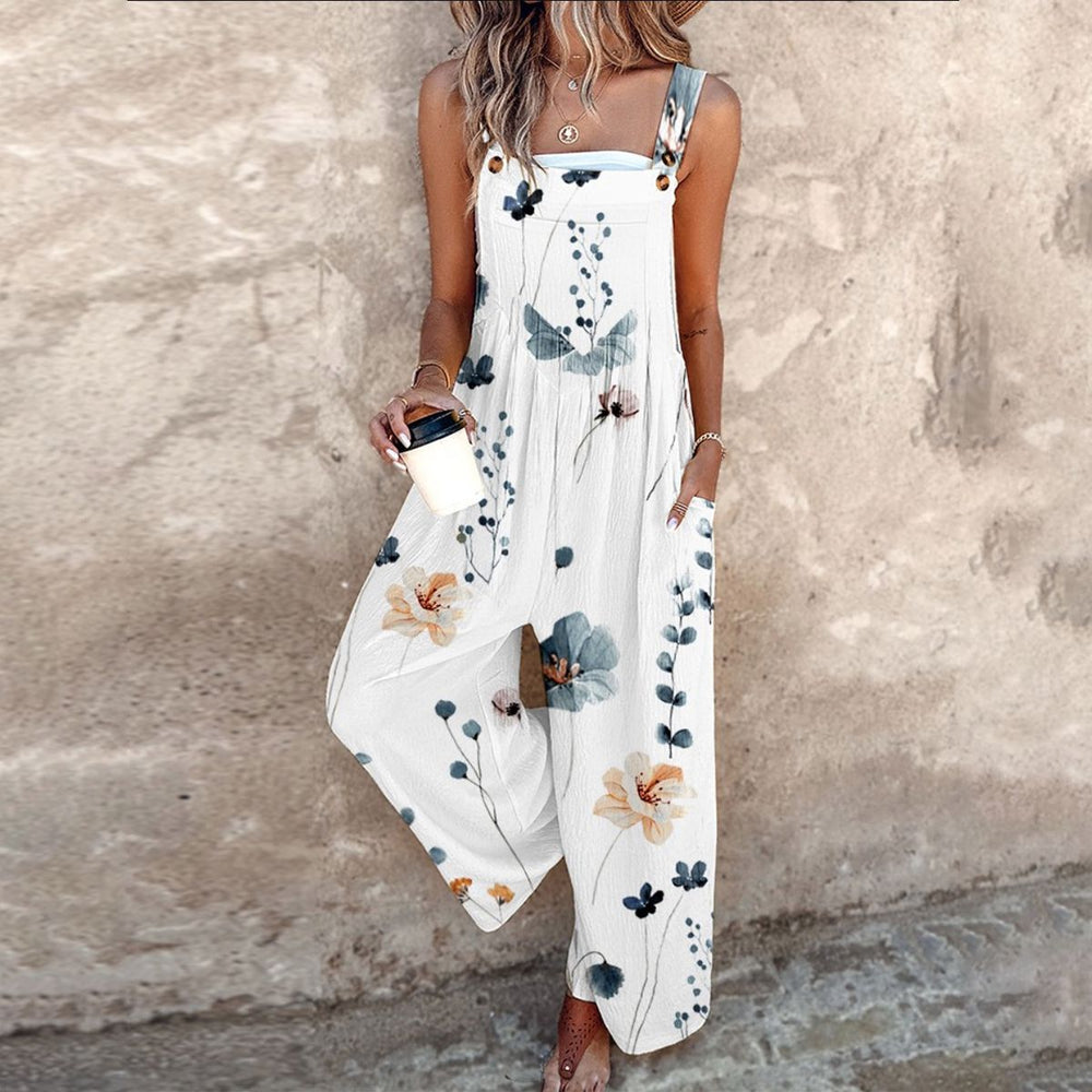 Amelia – Mono Estampado Cómodo - Musa de Ibiza