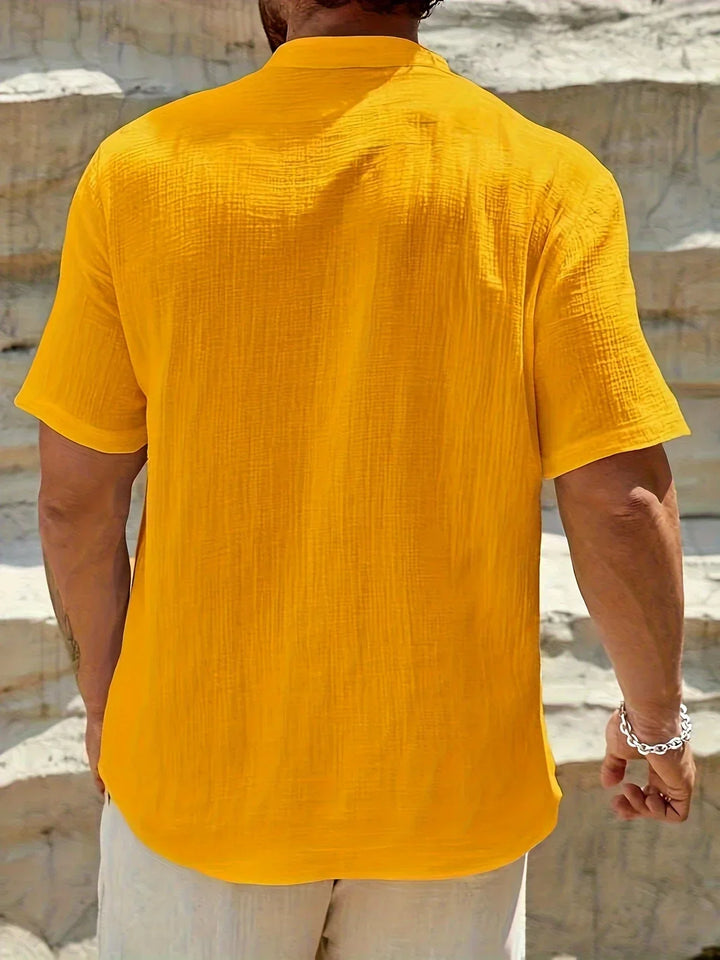 Emilio | Camisa de verano elegante con cuello alto