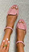 Musa™ | Sandalias Rosas con Tira al Tobillo