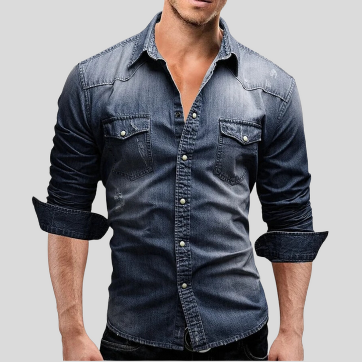 Cristian | Camisa de denim de estilo moderno