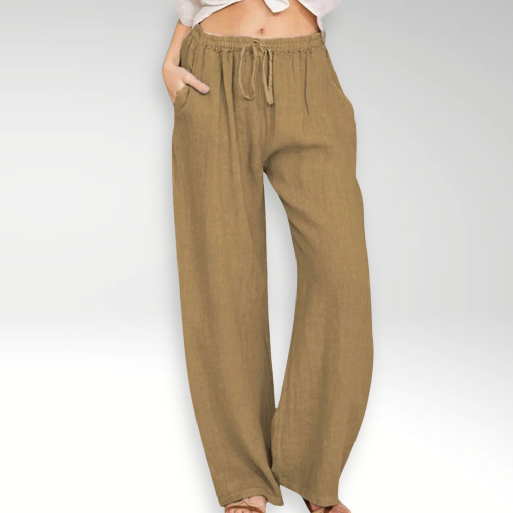 Beatriz – Pantalón cómodo de pierna ancha - Musa de Ibiza