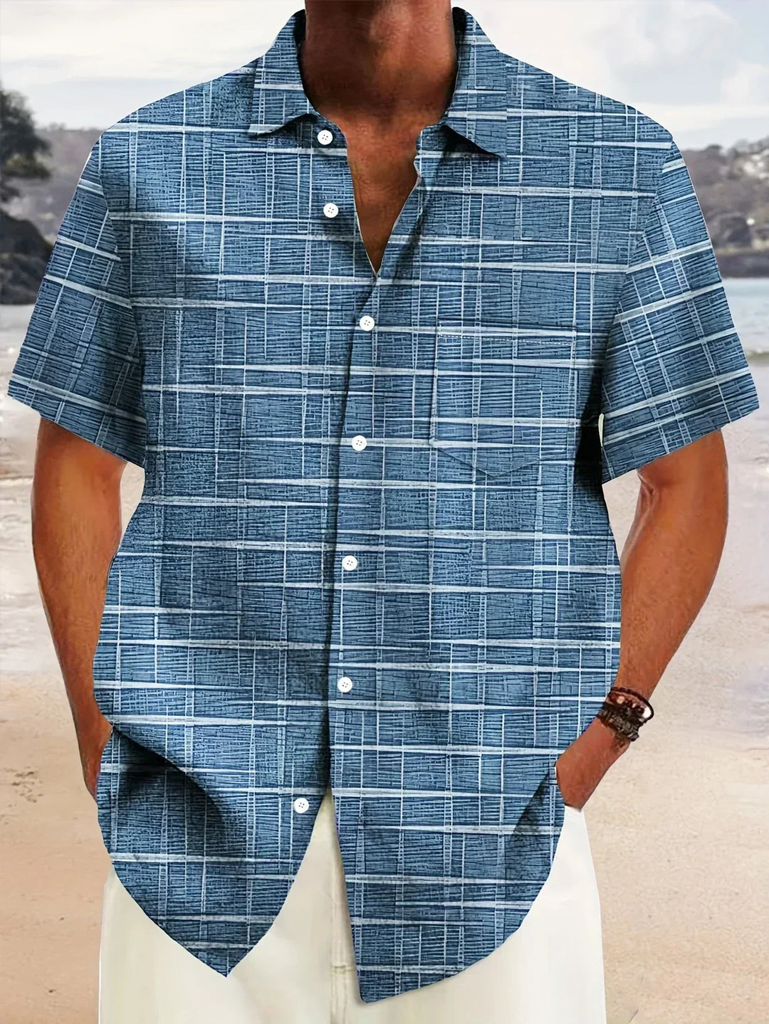 Gonzalo | Camisa elegante de rayas y cuadros