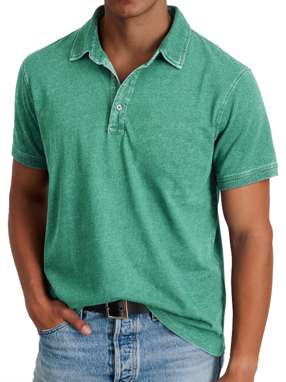 Arturo – Polo con cuello para hombres Bali - Musa de Ibiza