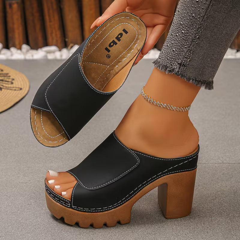 Musa | Sandalias con Tacón Elegantes y Cómodas