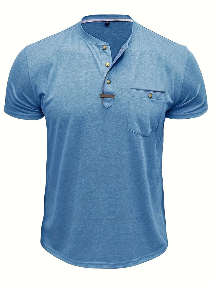 Azel | Camiseta de cuello redondo elegante con bolsillo