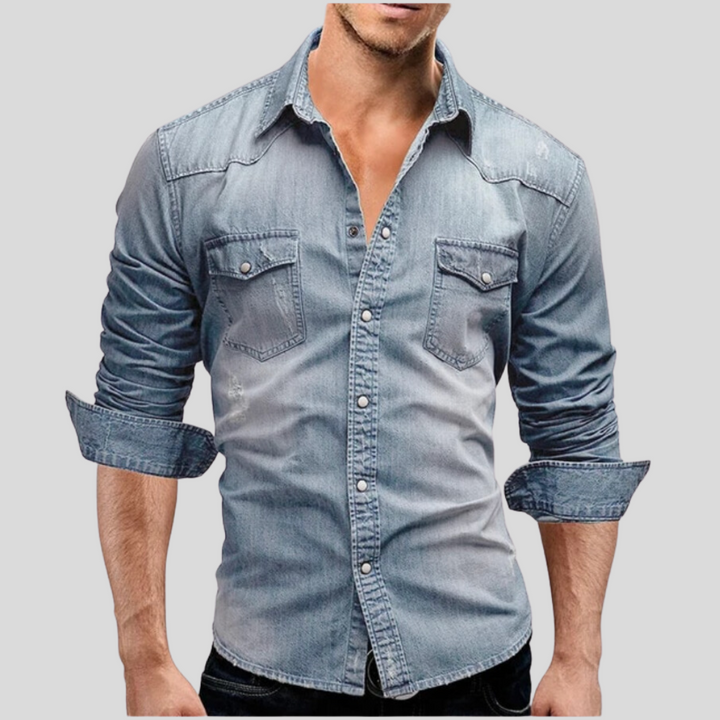Cristian | Camisa de denim de estilo moderno