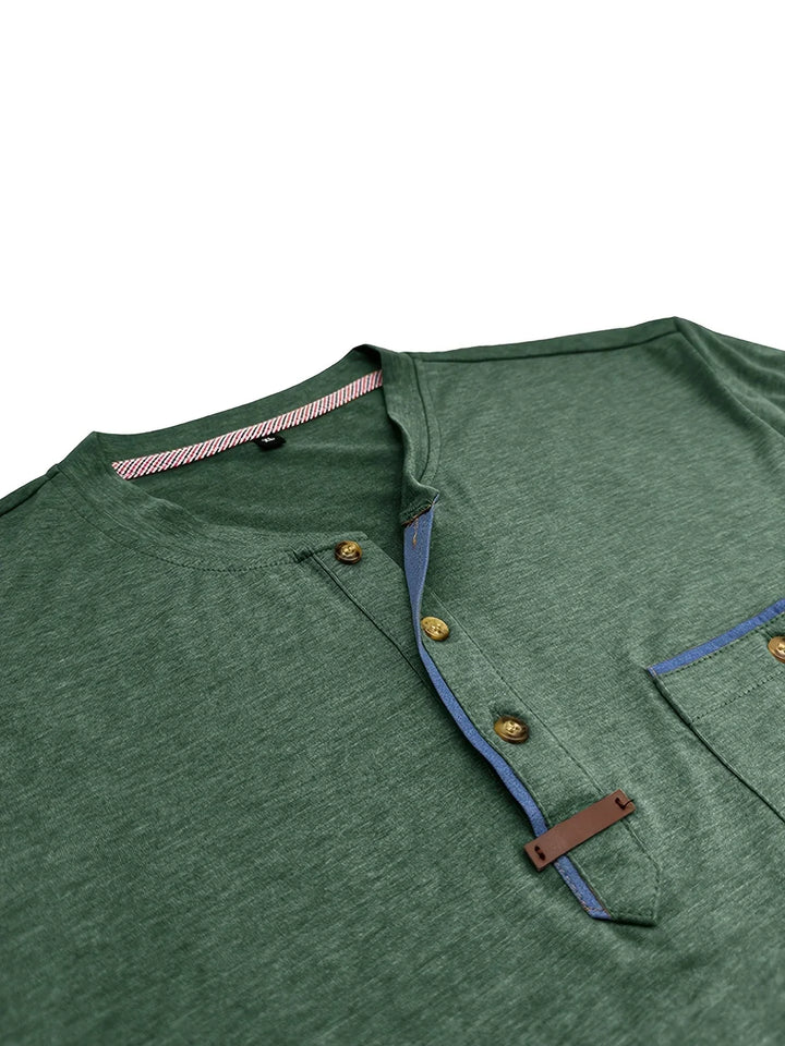 Azel | Camiseta de cuello redondo elegante con bolsillo
