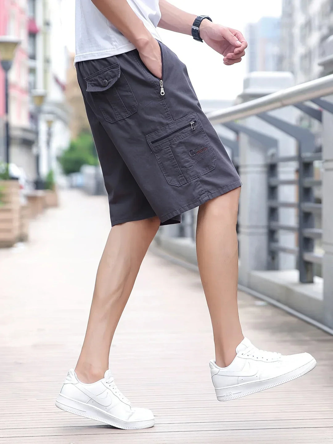 Azel | Pantalones cortos cargo ligeros con bolsillos