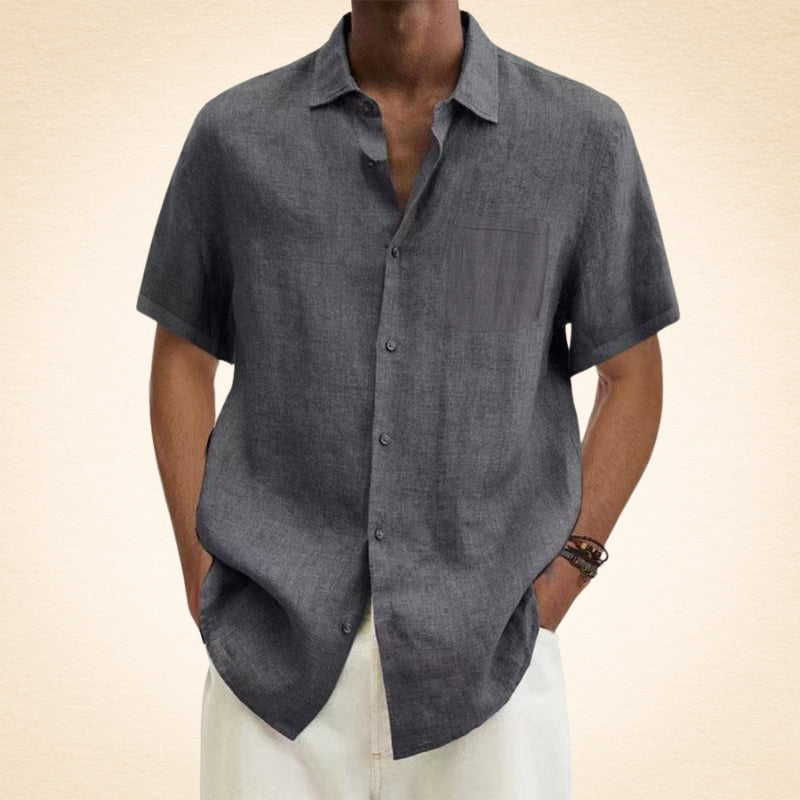 Esteban – Camisa elegante de lino - Musa de Ibiza