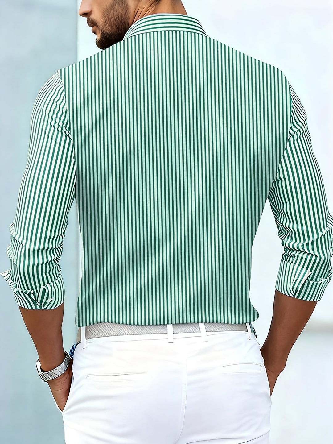 Musa | Camisa de Rayas Vintage Manga Larga