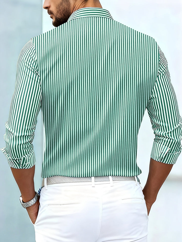 Musa | Camisa de Rayas Vintage Manga Larga