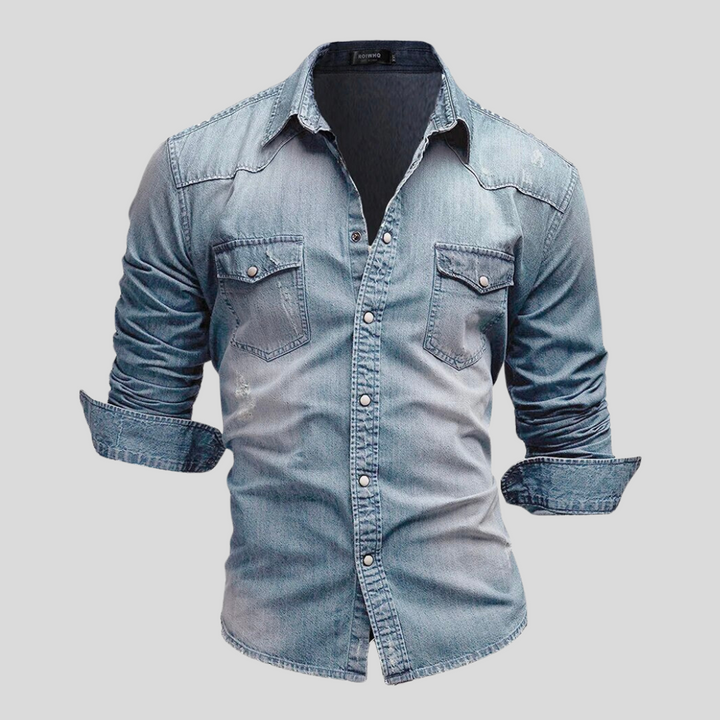 Cristian | Camisa de denim de estilo moderno