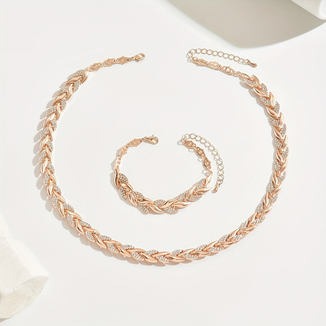 Conjunto de Cristal Cola de Sirena – Collar y Pulsera