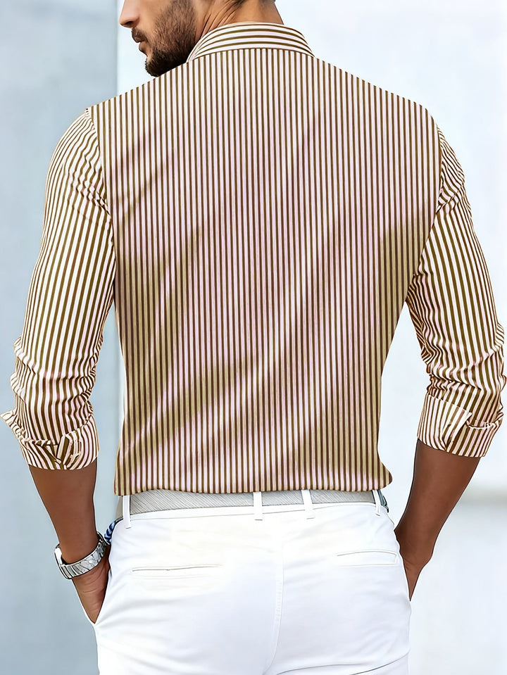 Musa | Camisa de Rayas Vintage Manga Larga