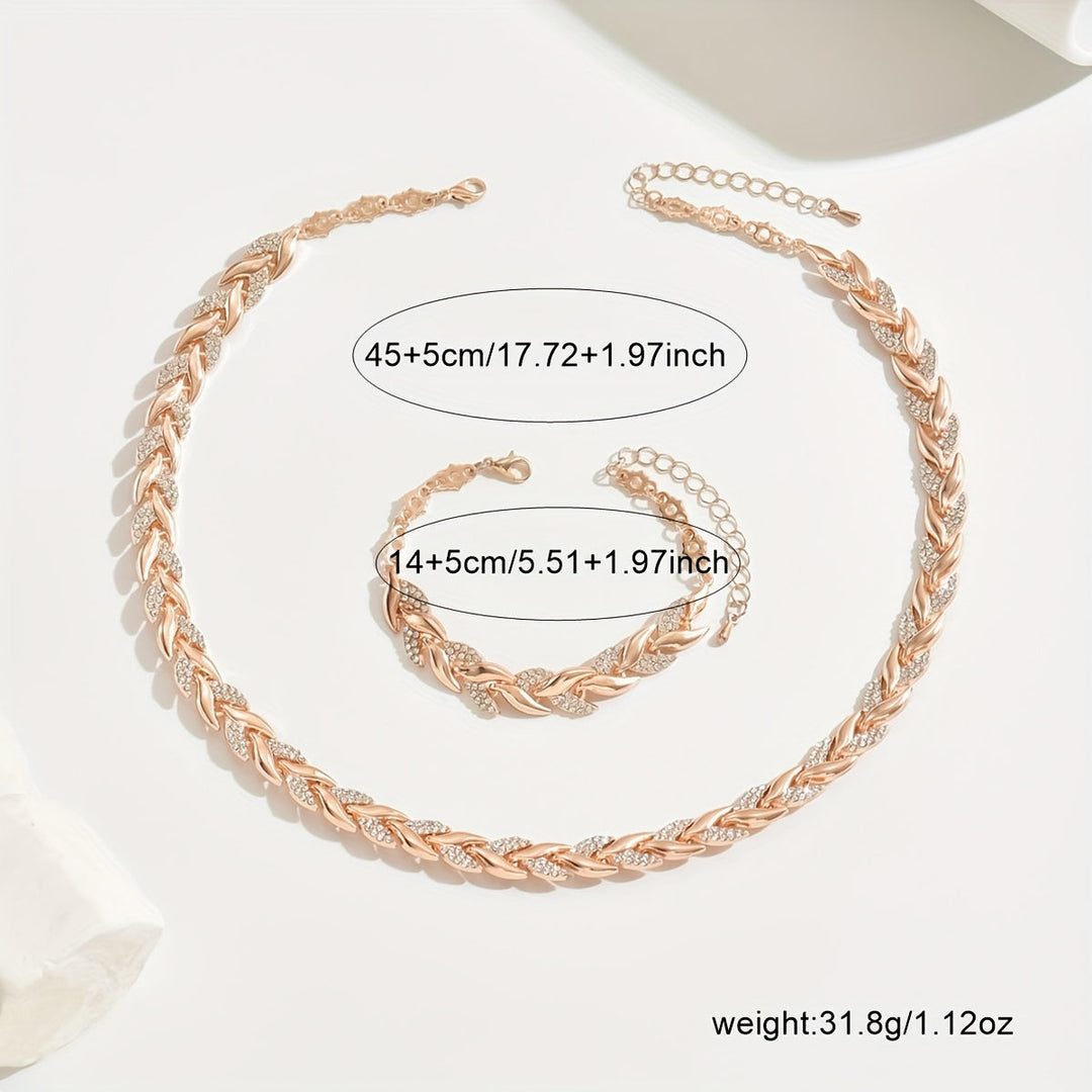 Conjunto de Cristal Cola de Sirena – Collar y Pulsera