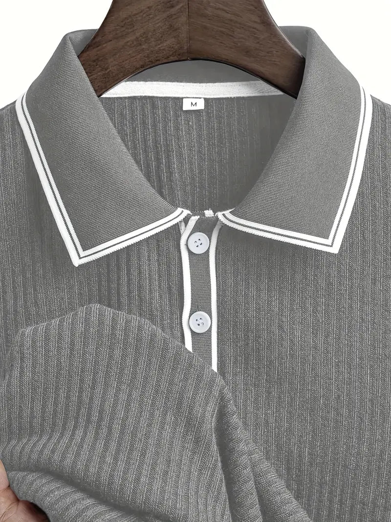 Azel | Polo elegante de manga corta