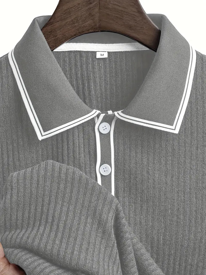 Azel | Polo elegante de manga corta