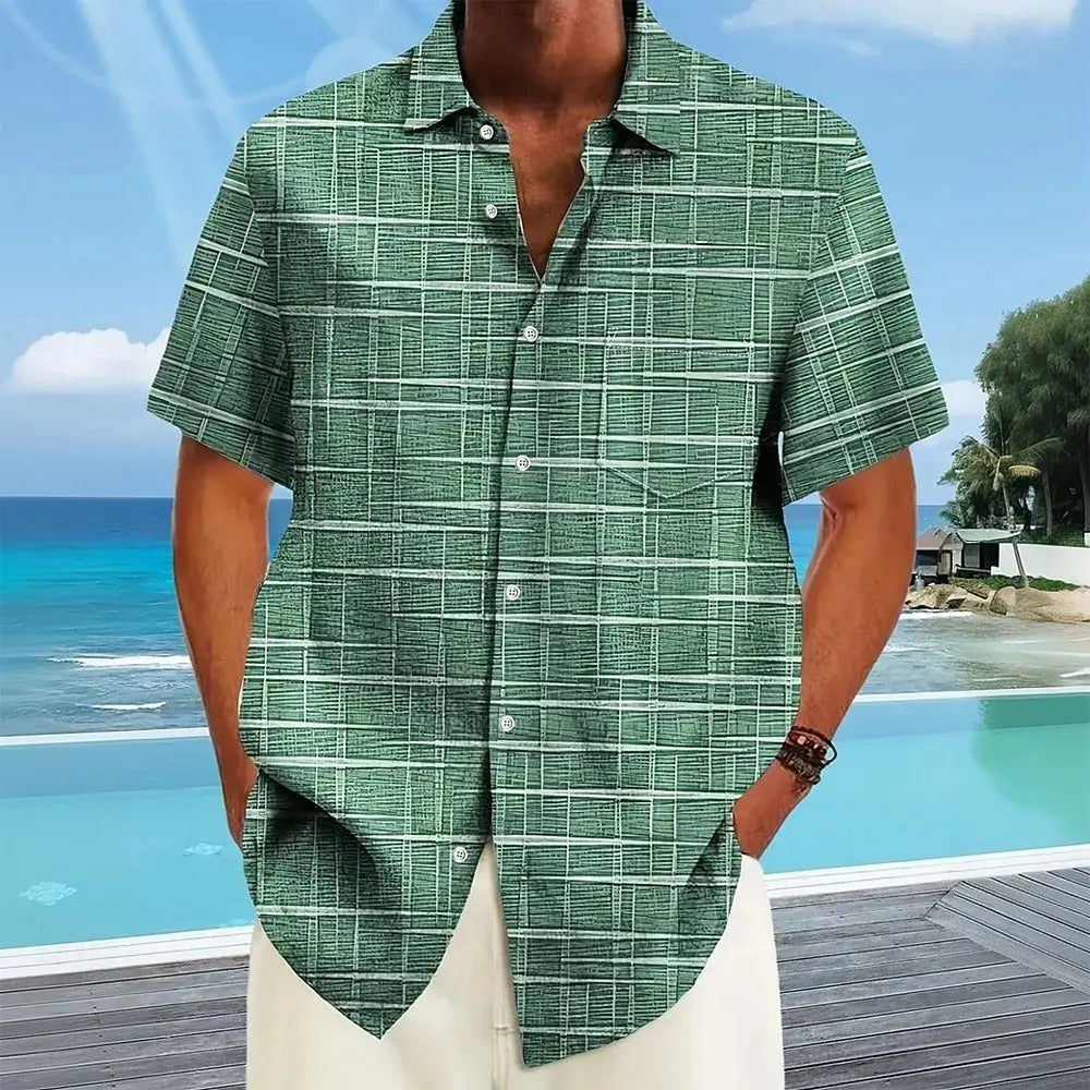 Gonzalo | Camisa elegante de rayas y cuadros
