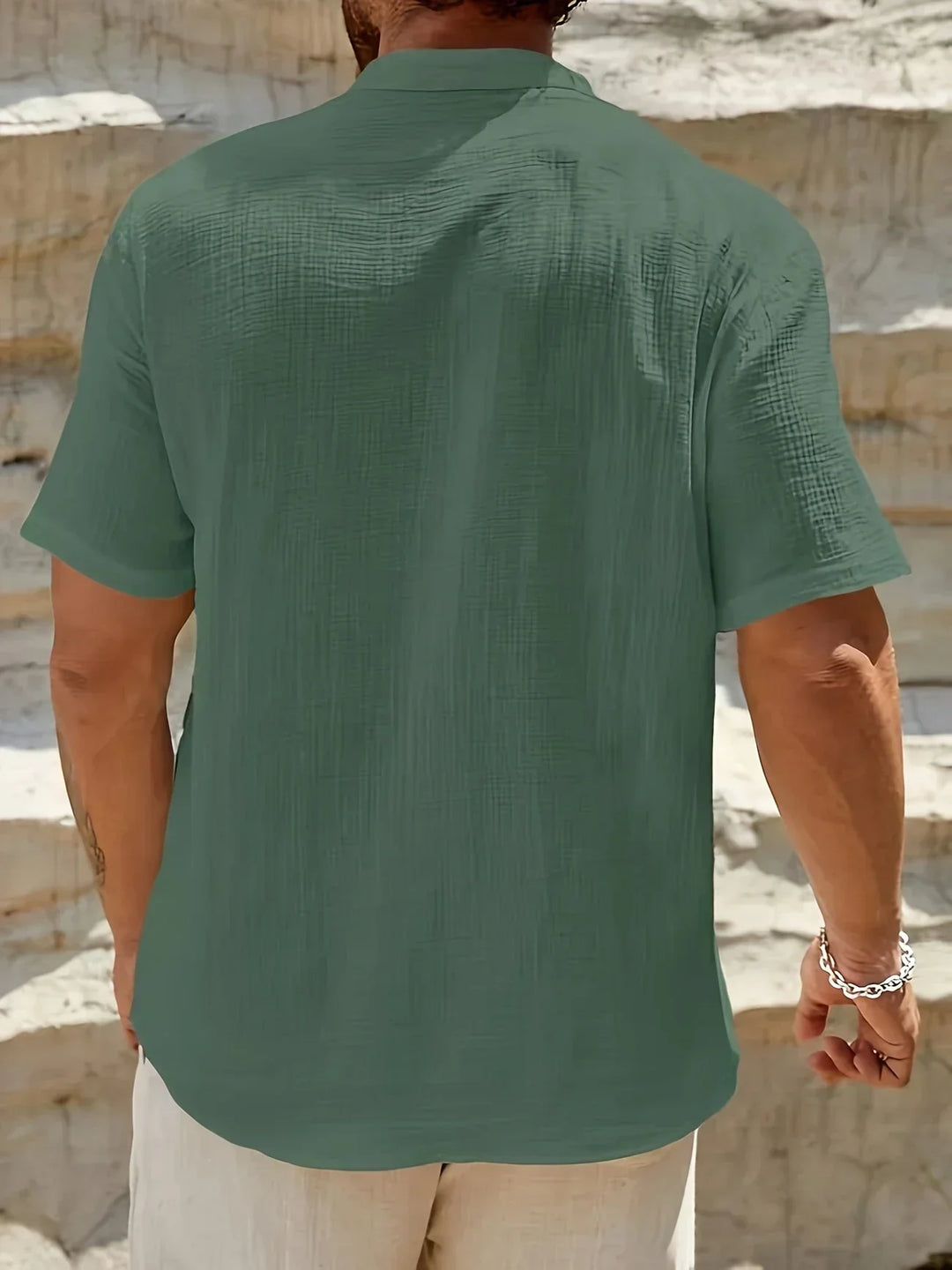 Emilio | Camisa de verano elegante con cuello alto