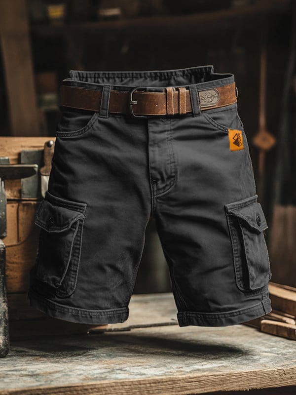 Musa | Pantalón corto cargo retro con múltiples bolsillos