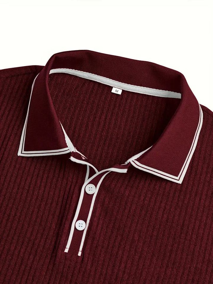 Azel | Polo elegante de manga corta