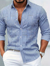 Ismael™ – Camisa de Rayas Vintage Manga Larga