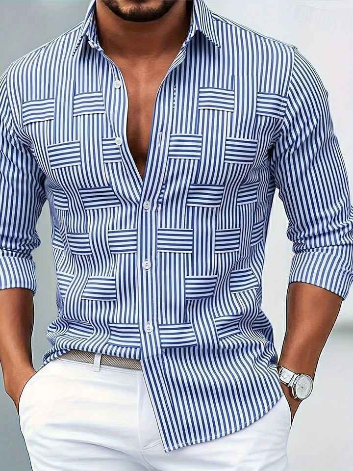 Musa | Camisa de Rayas Vintage Manga Larga