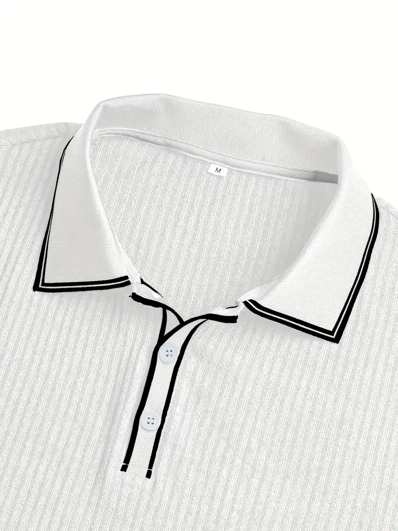 Azel | Polo elegante de manga corta