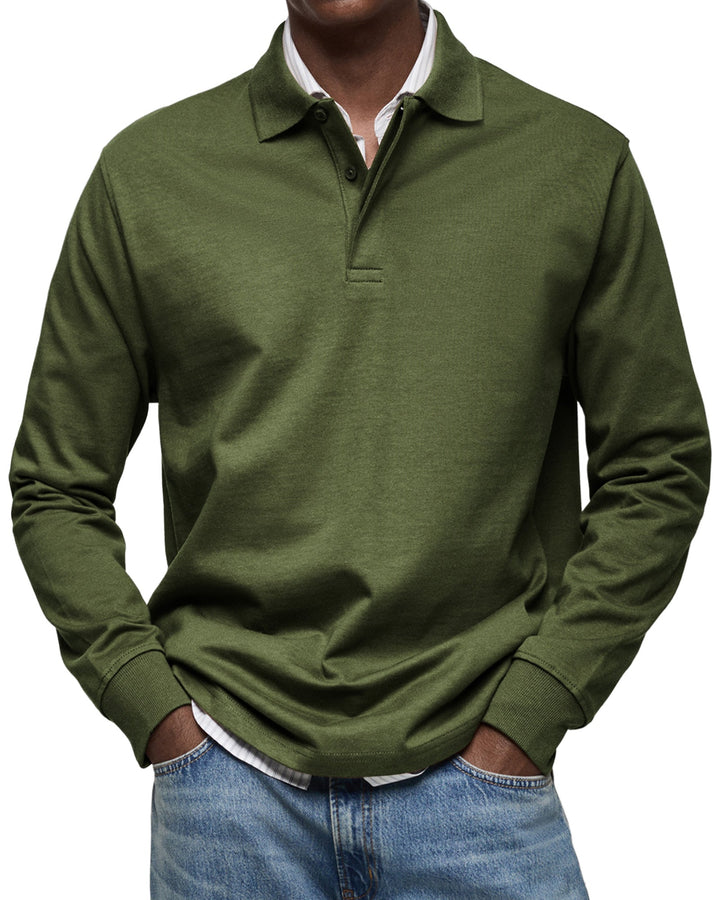 Joaquín | Camisa Poloshirt Casual de Manga Larga