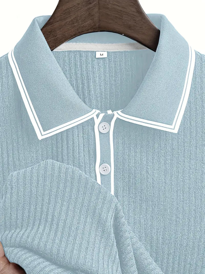 Azel | Polo elegante de manga corta
