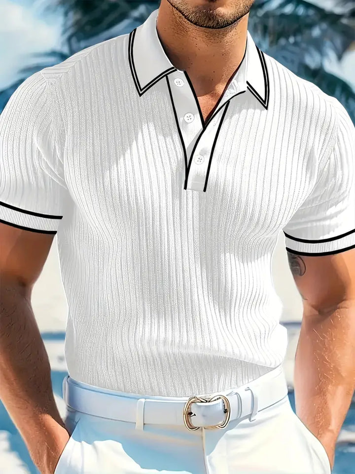 Azel | Polo elegante de manga corta