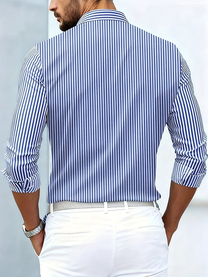 Musa | Camisa de Rayas Vintage Manga Larga