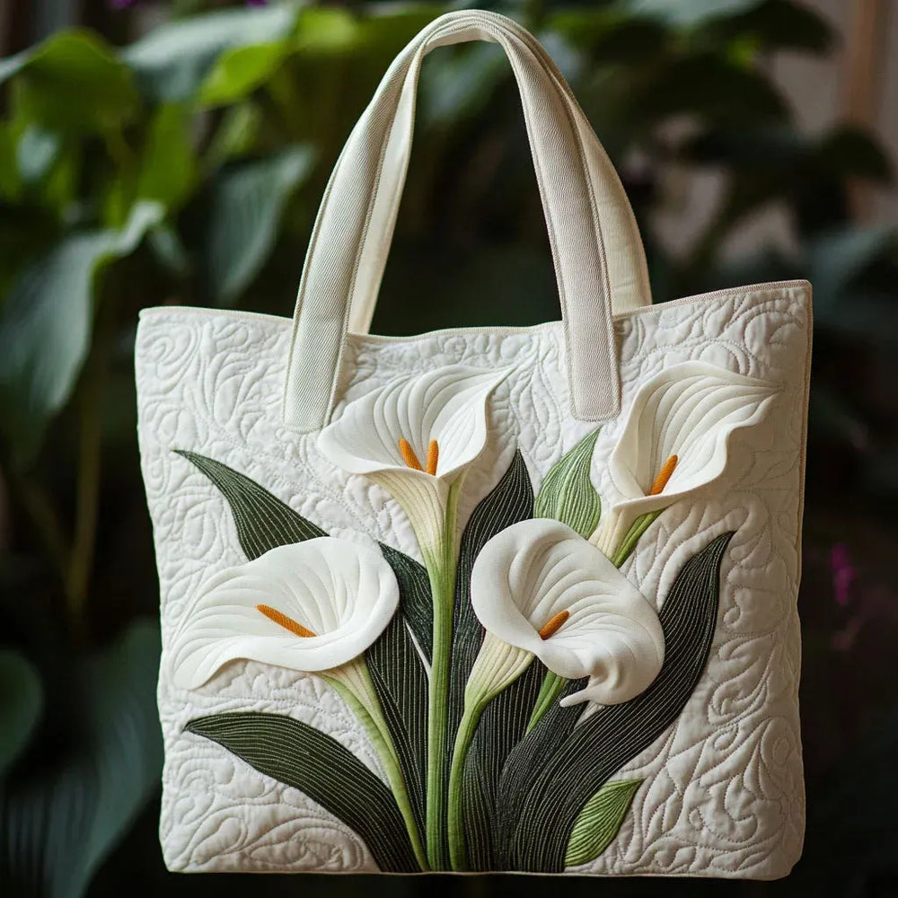 Bolso Acolchado Artesanal - Aromas Blancos - Musa de Ibiza