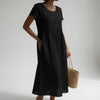 Alba™ – Vestido Bordado de Lino