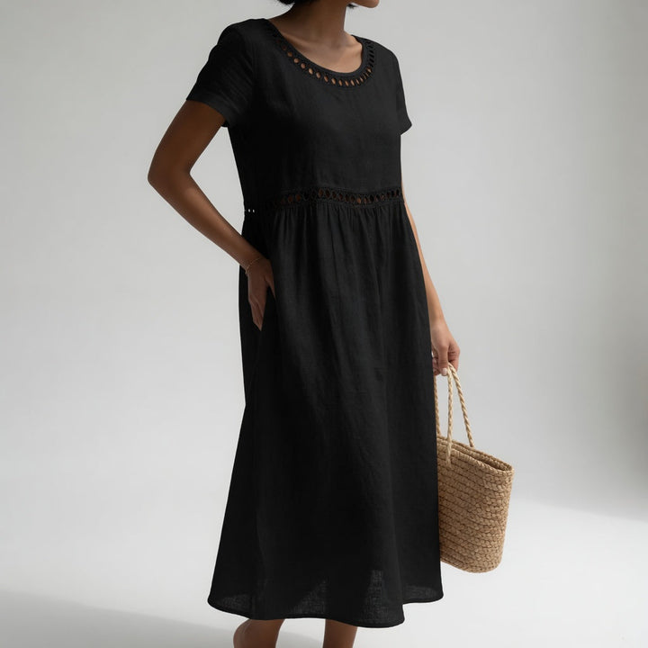 Alba | Vestido Bordado de Lino