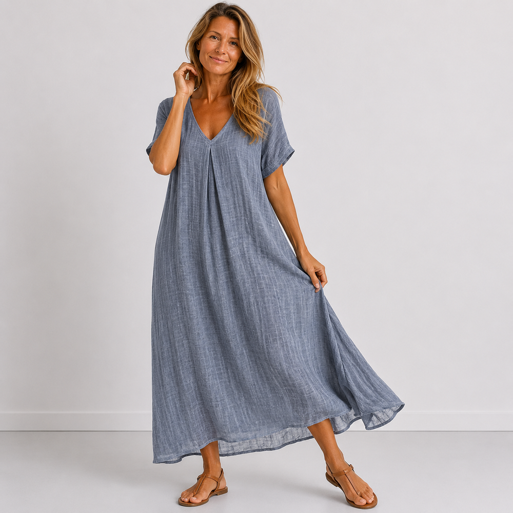 Marina – Vestido Maxi Fluido - Musa de Ibiza