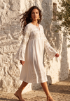 Noelia™ – Vestido largo con bordado de arena