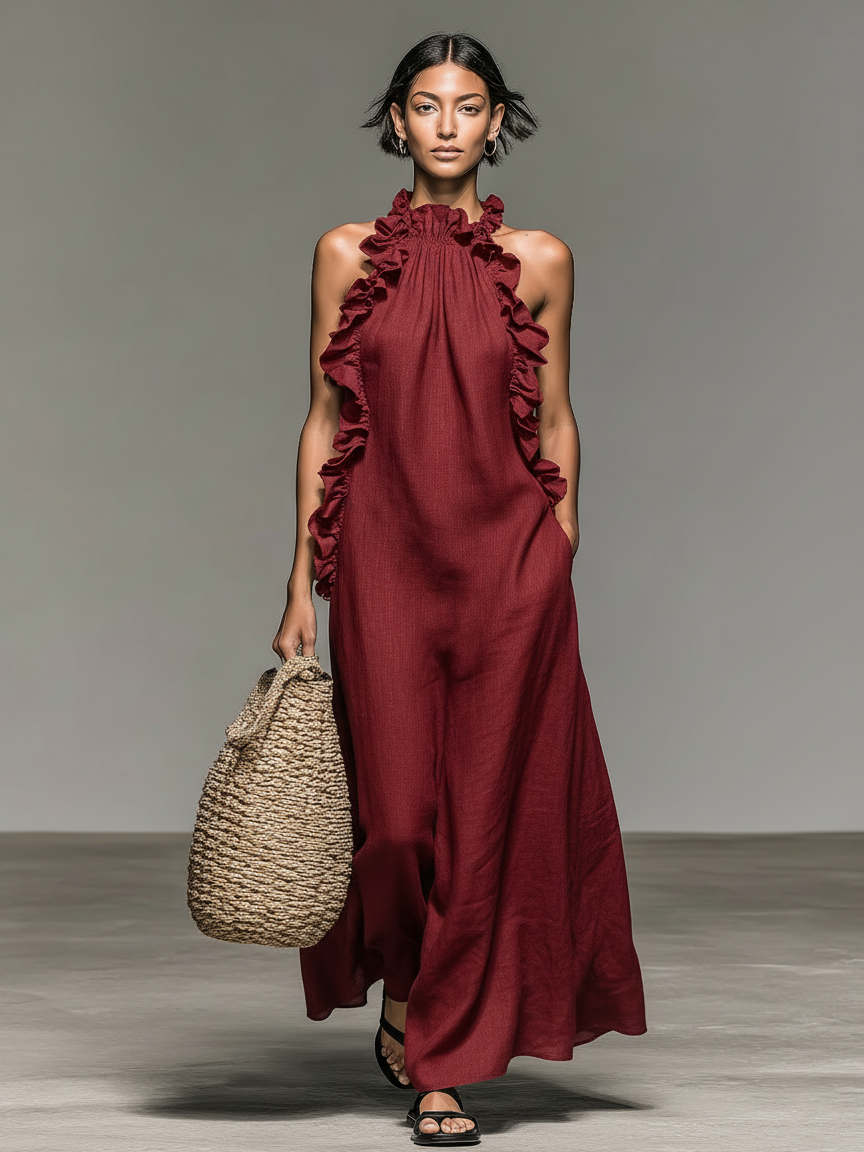 Musa – Vestido Maxi con Bolsillo - Musa de Ibiza