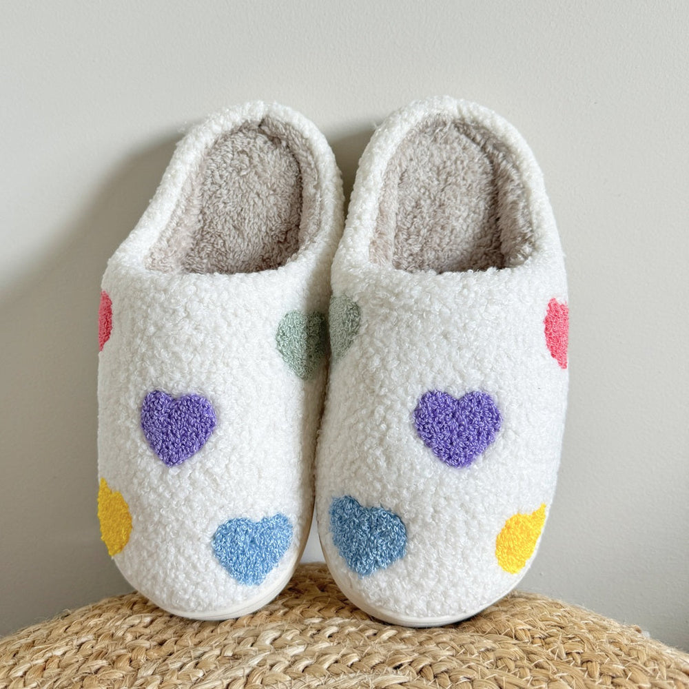 Catalina – Pantuflas Coloridas con Corazón - Musa de Ibiza