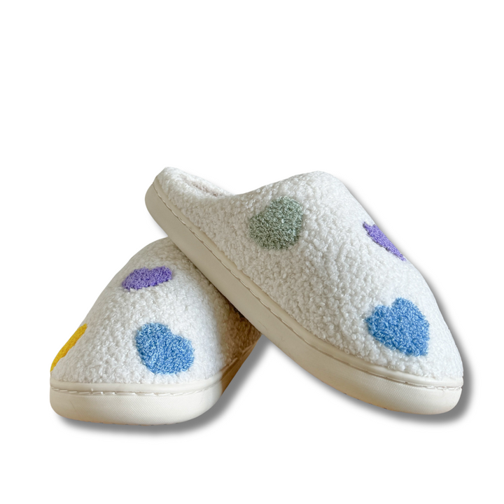 Catalina | Pantuflas Coloridas con Corazón