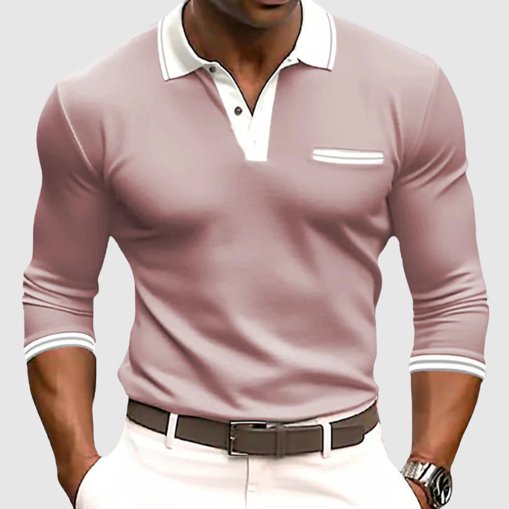 Álvaro – Camisa con detalles contrastantes elegantes - Musa de Ibiza