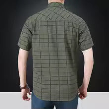 Fernando | Camisa elegante de manga corta a cuadros
