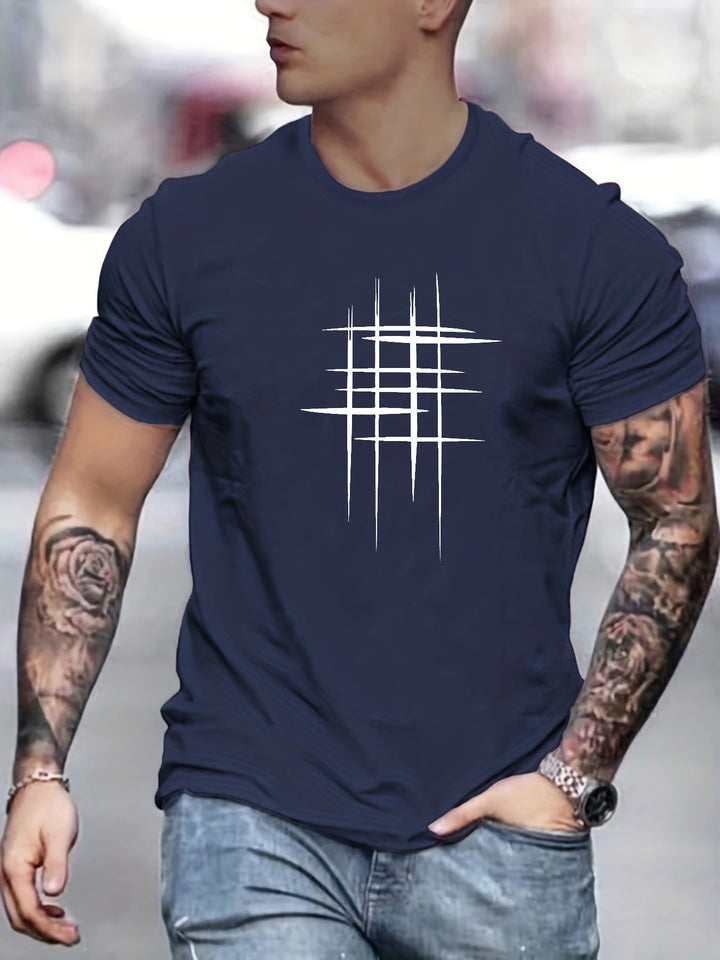 Azel | Camiseta elegante de cuello redondo con estampado gráfico
