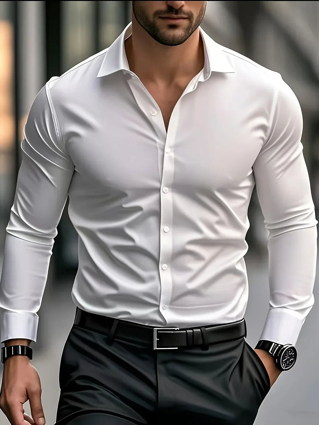 Gerardo | Camisa elegante de manga larga con botones
